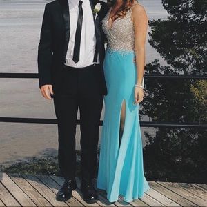 Sparkly Vneck prom dress